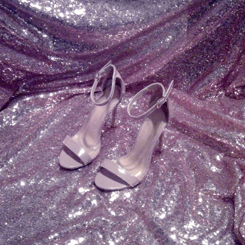 4" mauve high heels